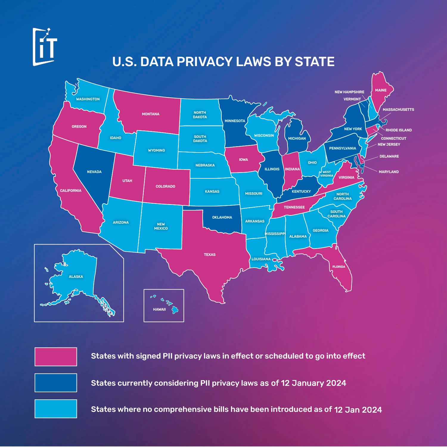 2024 U.S. Data Privacy Laws By State